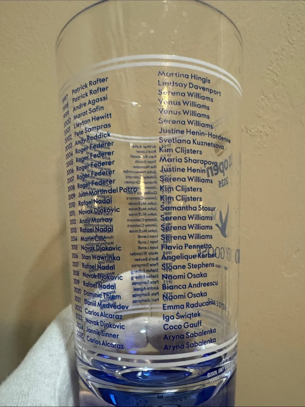 Grey Goose x US Open 2026 Blue Accent Plastic Cup - Grey Goose